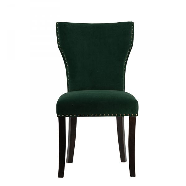 Picture of GREEN VELVET DINING CHAIR