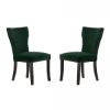 Picture of GREEN VELVET DINING CHAIR
