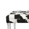 Picture of COWHIDE UPHOLSTERED OTTOMAN