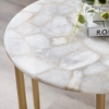 Picture of GOLD ROUND ACCENT TABLE