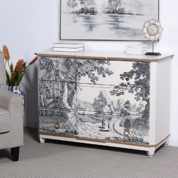 Picture of  WILLOW WHITE SCENIC CHEST