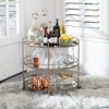 Picture of METAL MIRROR BAR CART