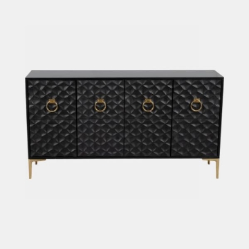 Picture of RYECLIFF BLACK & GOLD FOUR DOOR CONSOLE