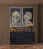 Picture of RYECLIFF BLACK & GOLD FOUR DOOR CONSOLE