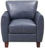 Picture of TRAVERSE BLUE LEATHER CHAIR