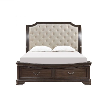 Picture of LYNDHURST WALNUT QUEEN SLEIGH BED