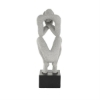 Picture of GRAY SCULPTURE OF CROUCHING PERSON