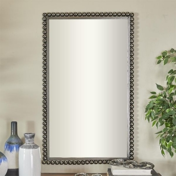 Picture of BLACK BEADED WALL MIRROR