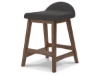 Picture of CASUAL CHARCOAL UPHOLSTERED BARSTOOL