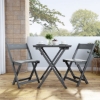 Picture of NANTUCKET GRAY 3 PIECE FOLDING CHAIR & TABLE