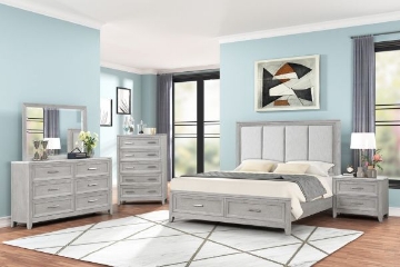 Picture of FIONA GRAY MIST SIX DRAWER DRESSER