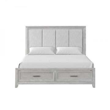 Picture of FIONA GRAY MIST QUEEN STORAGE BED