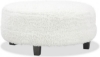 Picture of FLUFFY WHITE COCKTAIL OTTOMAN