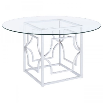 Picture of STARLIGHT GLASS DINING TABLE AND CHAIR SET