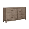 Picture of AVALON BEIGE SIX DRAWER DRESSER