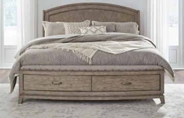Picture of AVALON BEIGE KING PANEL BED