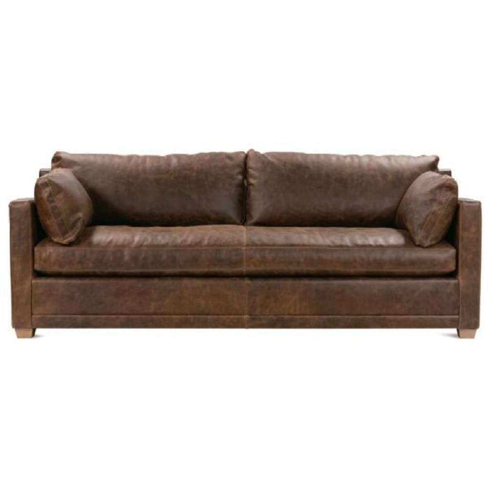 Picture of SYLVIE BROWN LEATHER SOFA