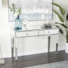 Picture of SILVER MIRRORED TWO DRAWER DESK