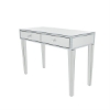 Picture of SILVER MIRRORED TWO DRAWER DESK