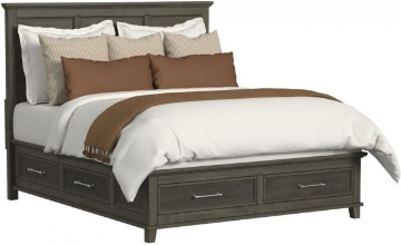 Picture of CANTERBURY KING GREY STORAGE BED