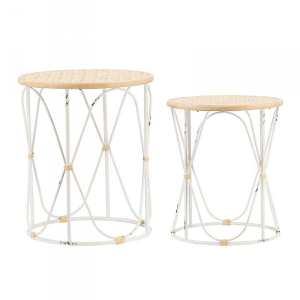 Picture of RUSTIC OUTDOOR SIDE TABLE SET
