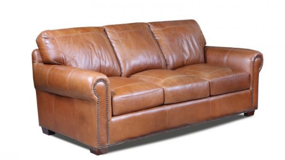 Picture of SADDLE GLOVE TAN LEATHER SOFA