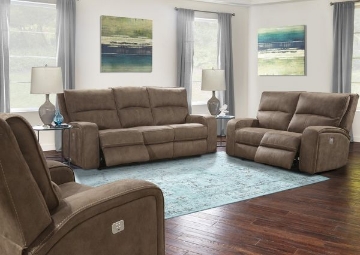 Picture of KAHLUA BROWN POWER SOFA