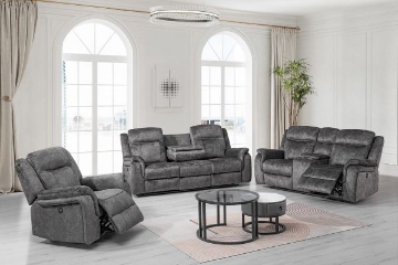 Picture of PARK CITY BLACK RECLINING SOFA