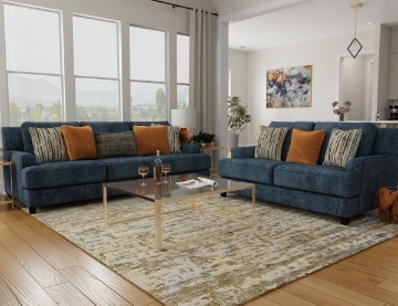 Picture of CAPE COD DARK BLUE LOVESEAT