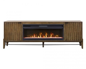 Picture of DELRAY GOLDEN BROWN FIREPLACE TV STAND