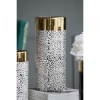 Picture of BLACK AND WHITE ANIMAL PRINT VASE