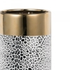Picture of BLACK AND WHITE ANIMAL PRINT VASE