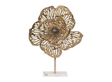 Picture of SALMA LARGE GOLD FLOWER FIGURINE