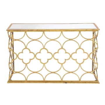 Picture of GOLD METAL MIRROR CONSOLE