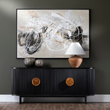 Picture of PALOMA BLACK FOUR DOOR SIDEBOARD