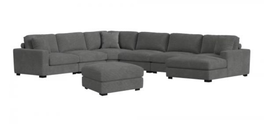 Picture of ARIZONA CHARCOAL SEVEN PIECE SECTIONAL AND OTTOMAN
