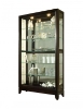 Picture of CONTEMPORARY DARK BROWN TWO WAY SLIDING DOOR CURIO