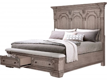 Picture of TAUPE WEATHERED KING STORAGE BED