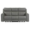 Picture of CAMDEN LIGHT GRAY POWER LEATHER SOFA